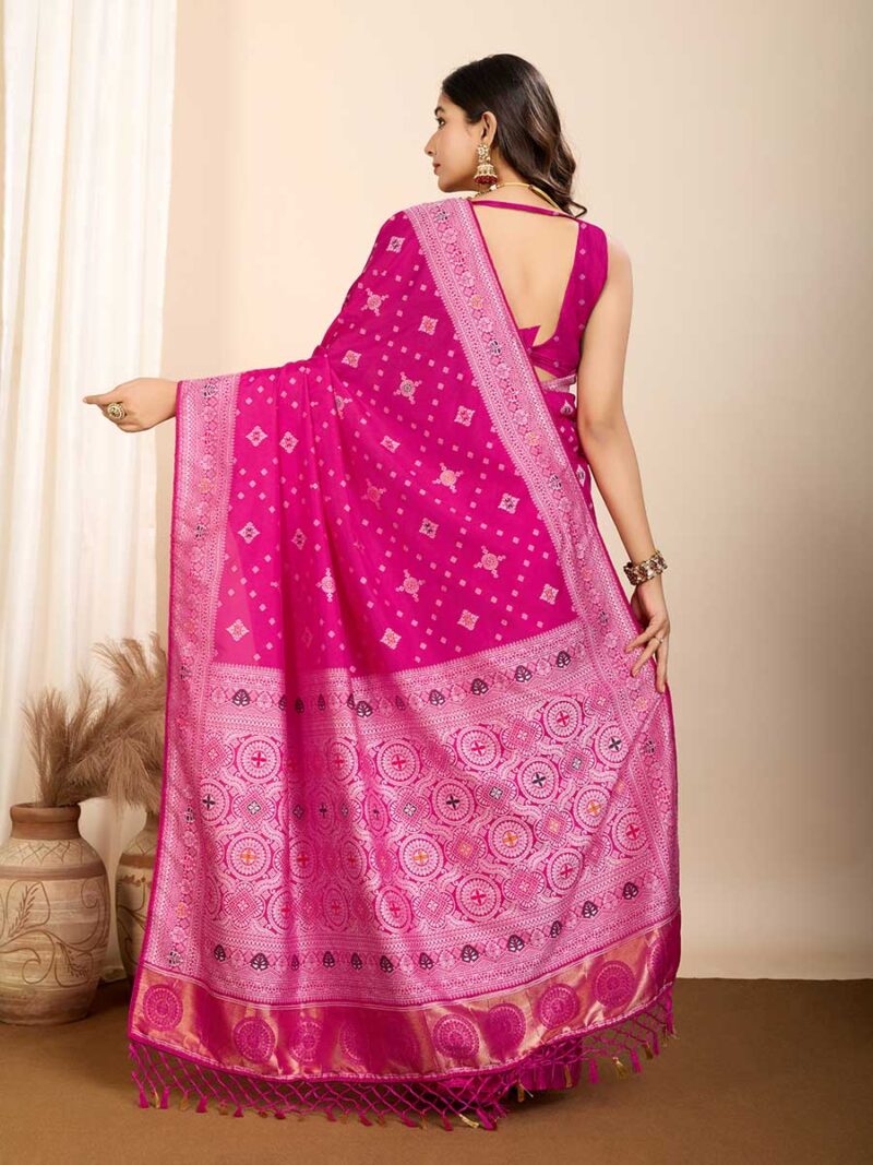 Pink Color Pink Saree - Image 2