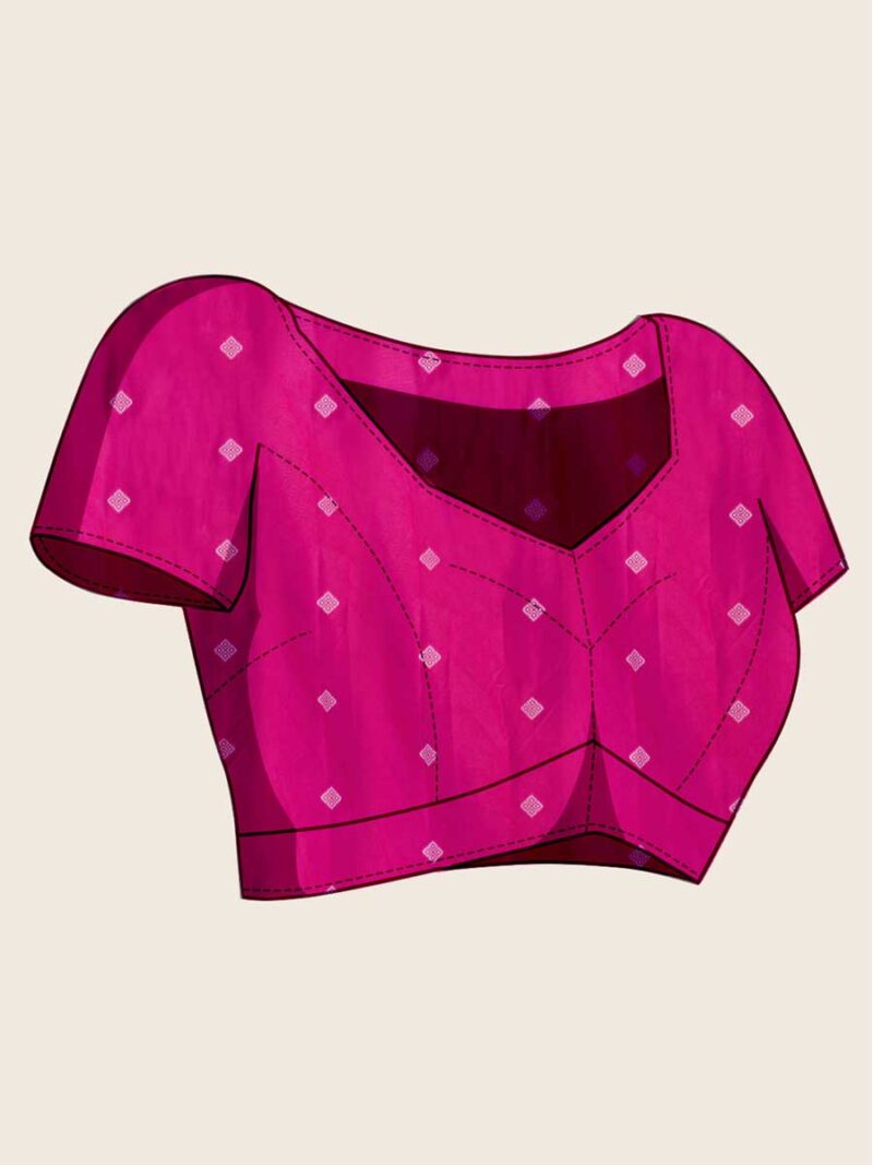 Pink Color Pink Saree - Image 4