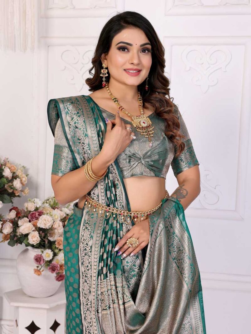 Rama Color Rama Saree - Image 3