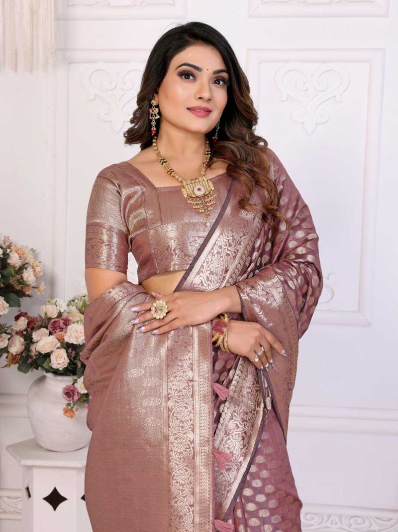 Purple Color Purple Saree - Image 3