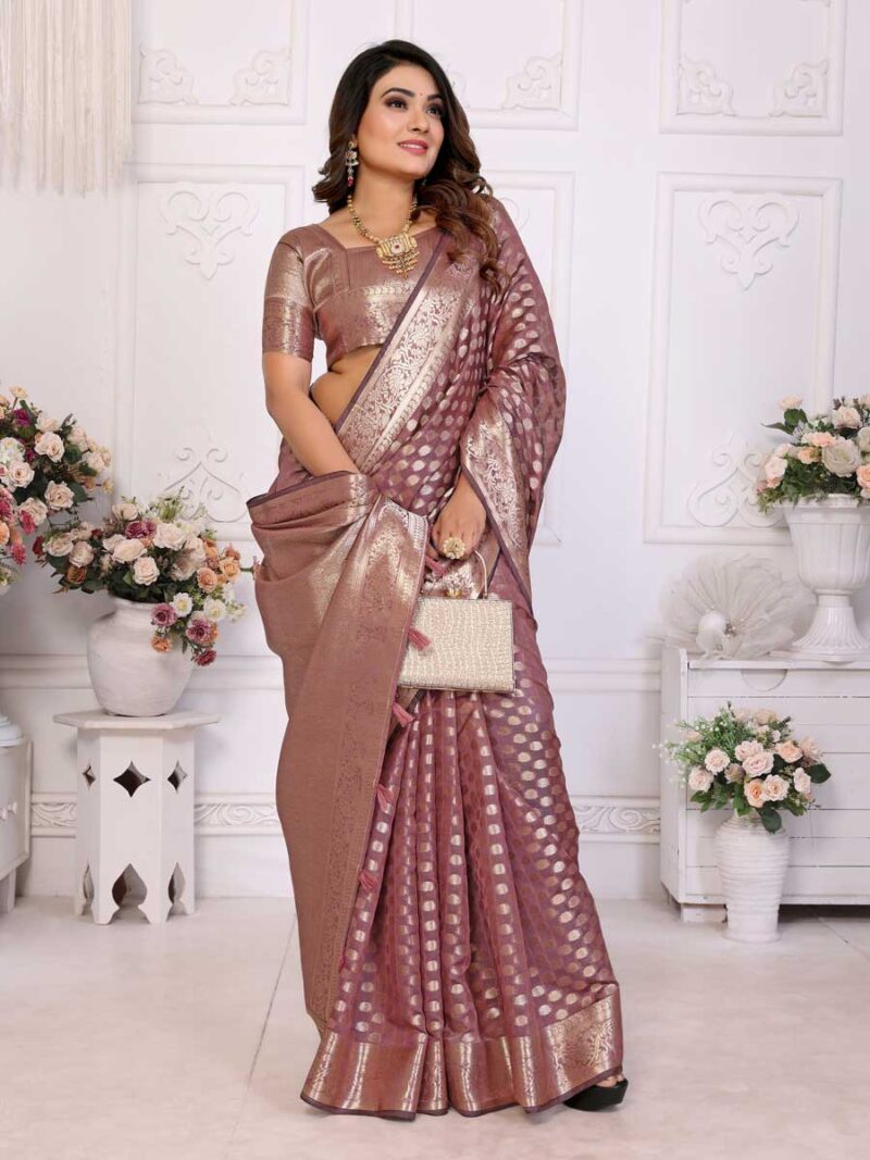 Purple Color Purple Saree - Image 4