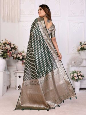 Green Color Green Saree