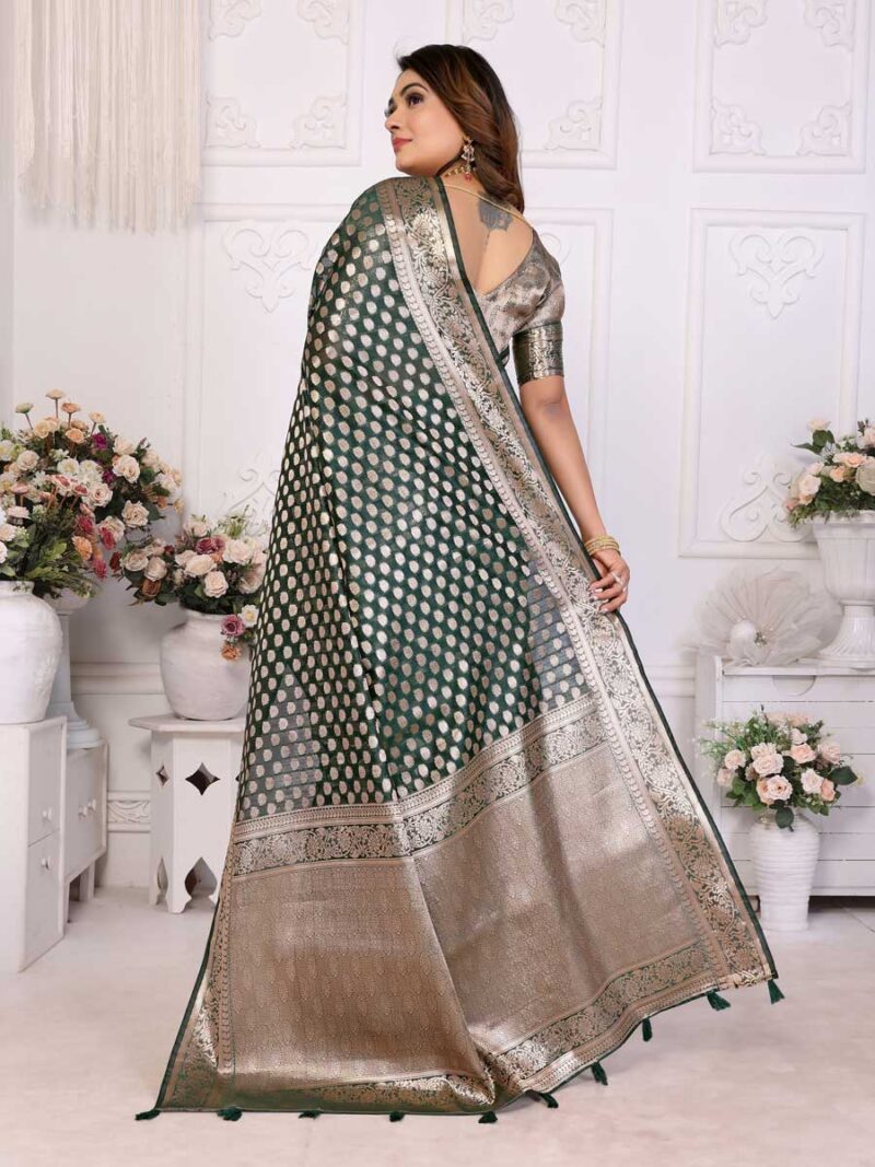 Green Color Green Saree