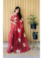 Maroon Color Maroon Saree