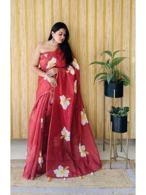 Maroon Color Maroon Saree