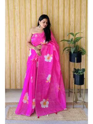 Pink Color Pink Saree