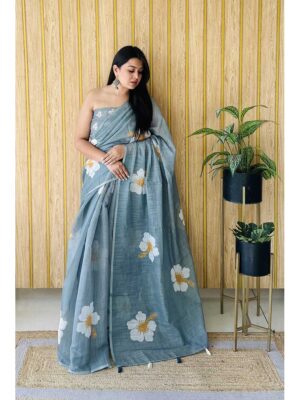 Green Color Green Saree