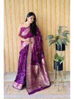 Purple Color Purple Saree