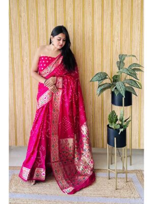 Red Color Red Saree