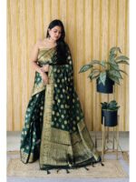 Green Color Green Saree