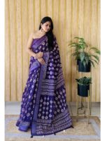 Voilet Color Voilet Saree