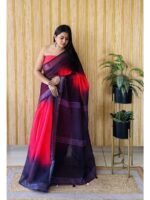 Red Color Red Saree