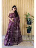 Burgundy Color Burgundy Saree