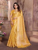 Yellow Color Yellow Saree