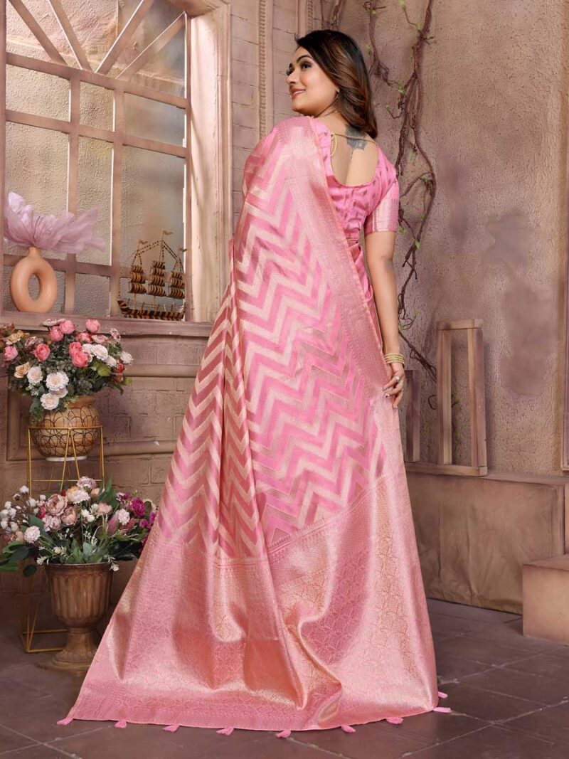 Pink Color Pink Saree - Image 2