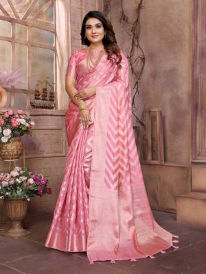 Pink Color Pink Saree