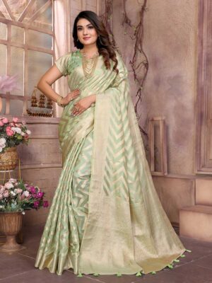 Pista Color Pista Saree