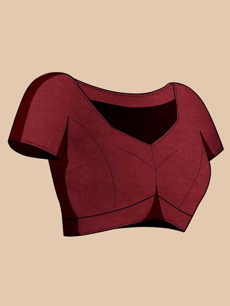 Maroon Color Maroon Saree - Image 4