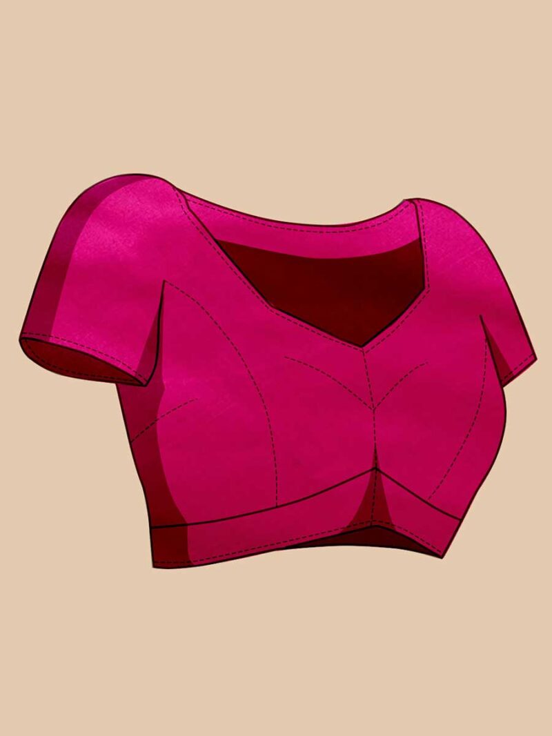 Pink Color Pink Saree - Image 4