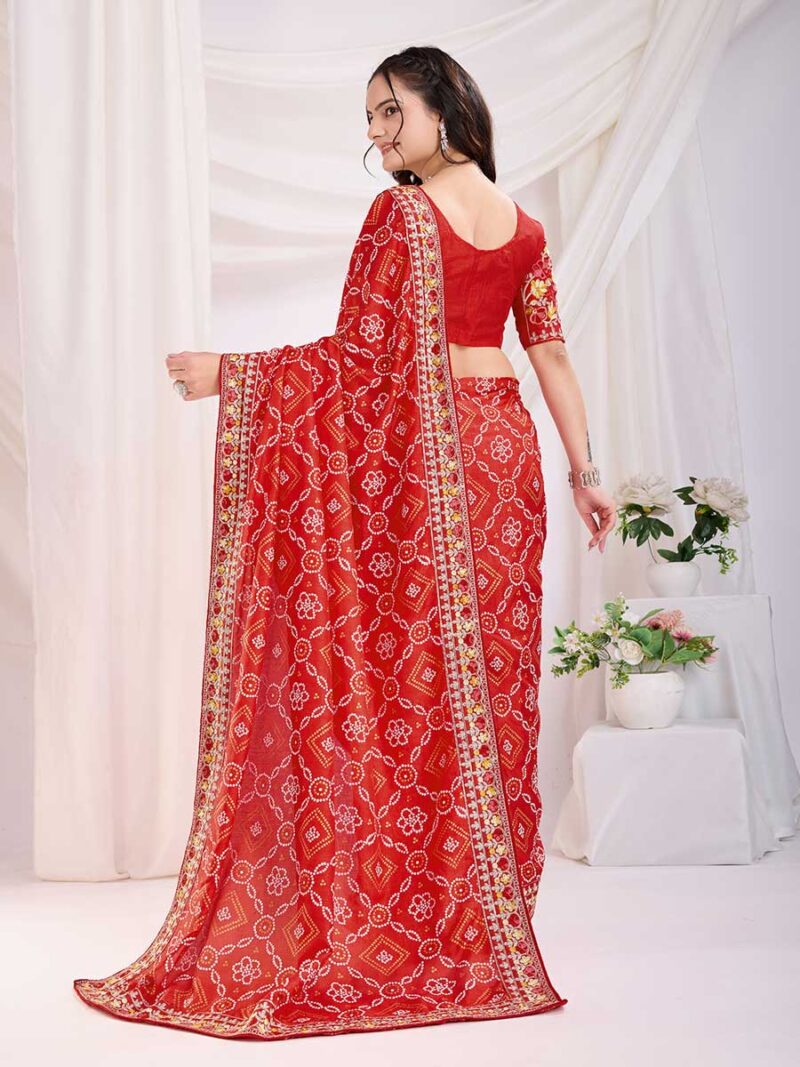 Maroon Color Maroon Saree - Image 2