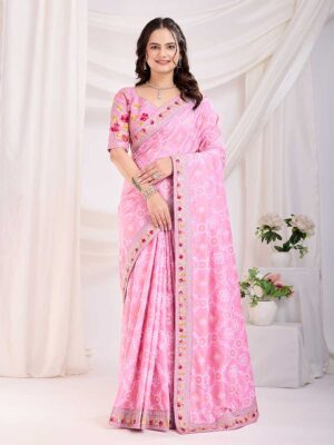 Pink Color Pink Saree