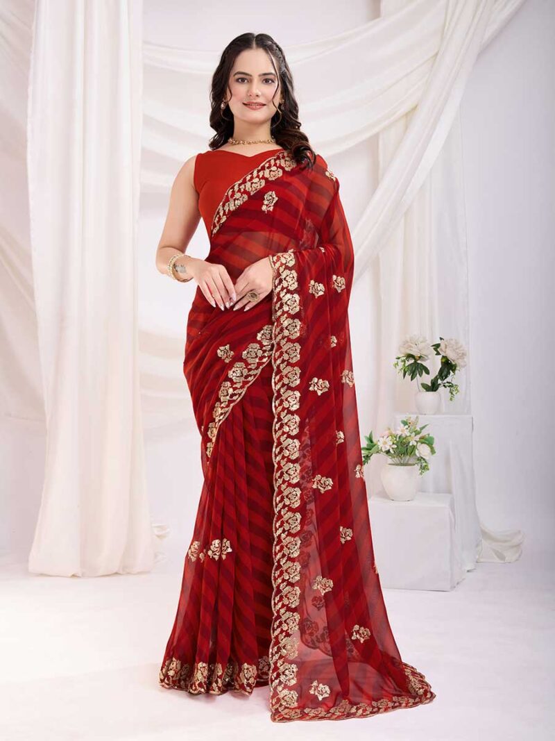 Maroon Color Maroon Saree