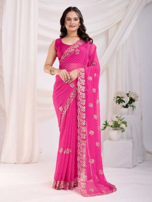 Pink Color Pink Saree