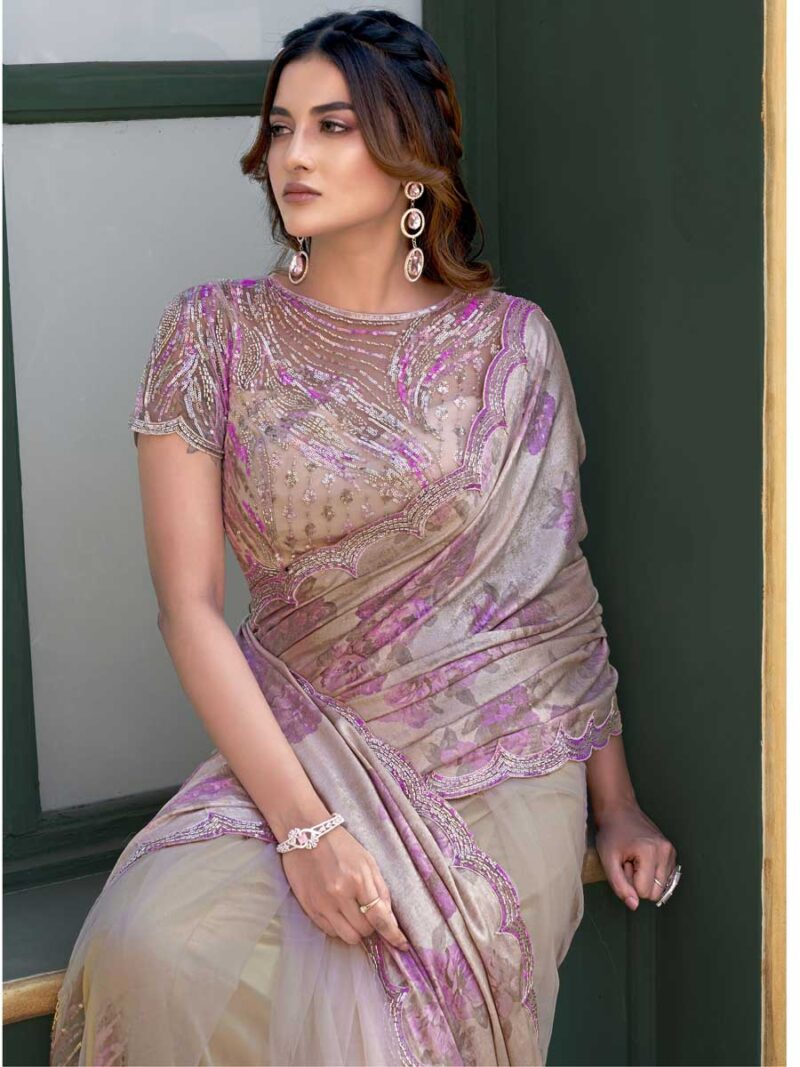 Beige Color Beige Saree - Image 2
