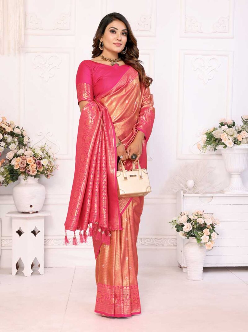 Pink Color Pink Saree - Image 4