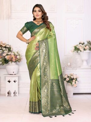 Green Color Green Saree