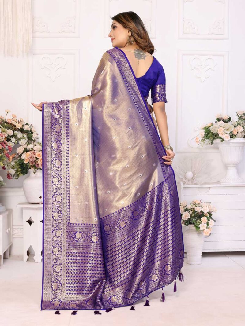 Lavender Color Lavender Saree - Image 2