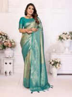 Sea Green Color Sea Green Saree