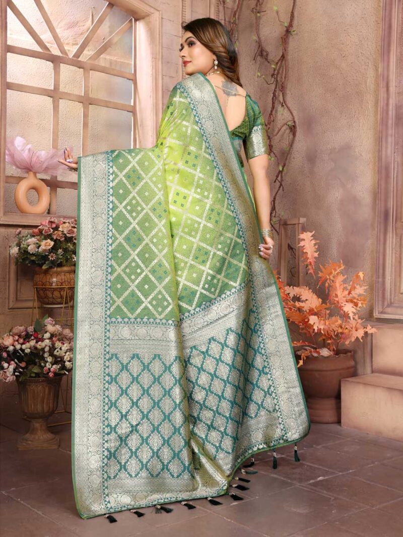Pista Color Green Saree - Image 2