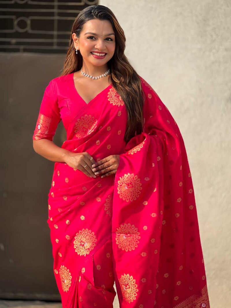 Pink Color Pink Saree - Image 3