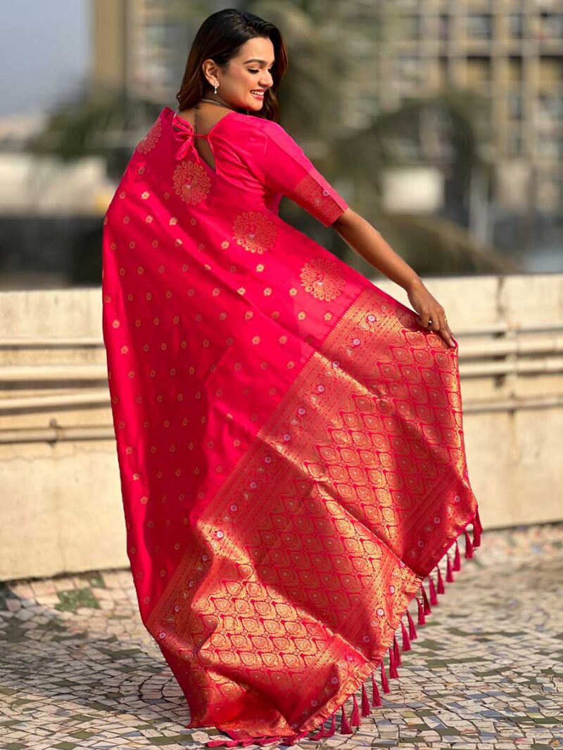 Pink Color Pink Saree - Image 2