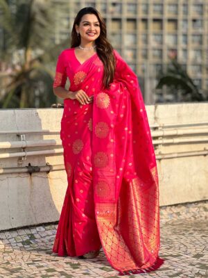 Pink Color Pink Saree