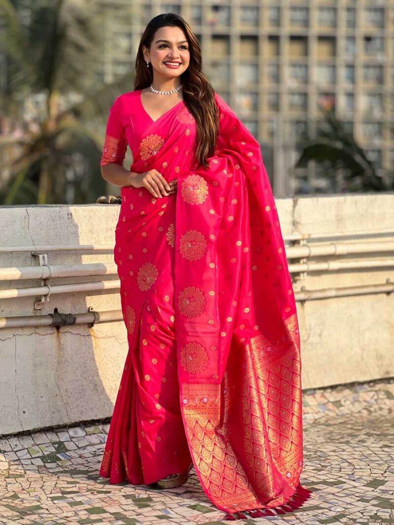 Pink Color Pink Saree