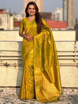Olive Color Olive Saree