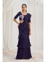 Wine Color Wine Saree