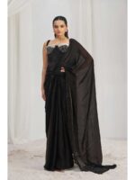 Black Color Black Saree