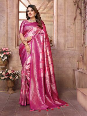 Magenta Color Magenta Saree