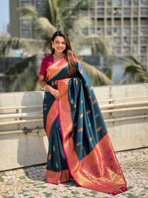 Rama Color Pink Saree