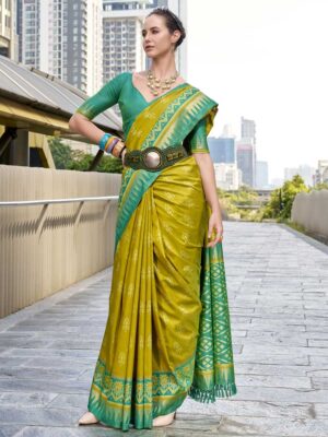 Green Color Rama Saree