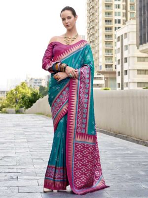 Rama Color Pink Saree