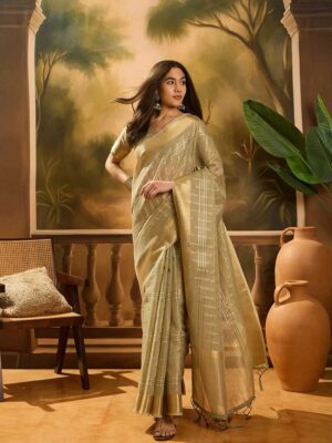 Green Color Green Saree
