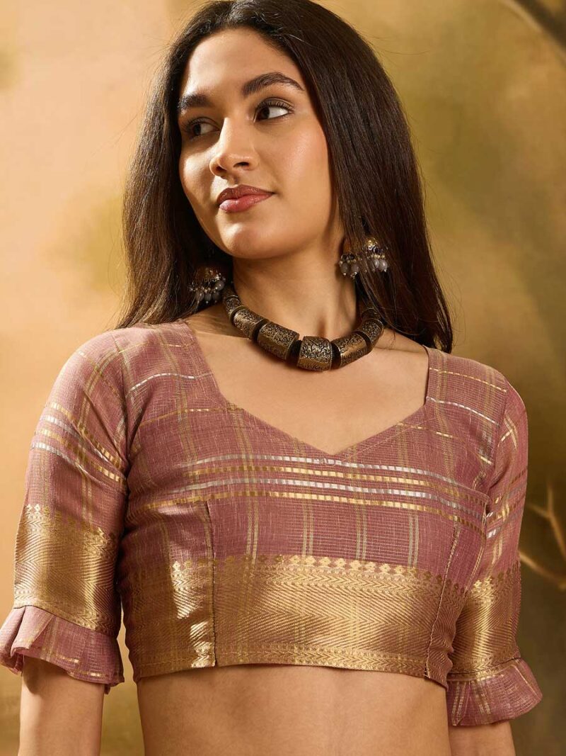 Purple Color Purple Saree - Image 3