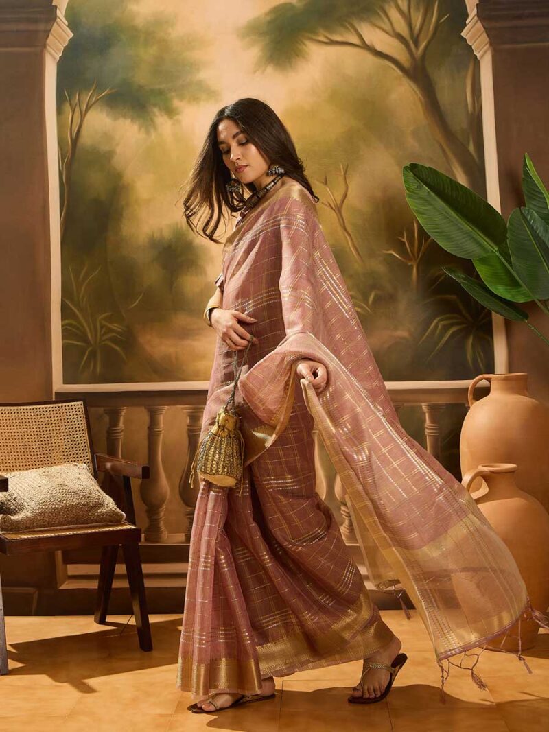 Purple Color Purple Saree - Image 4