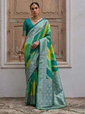 Green Color Rama Saree