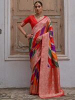 Red Color Red Saree