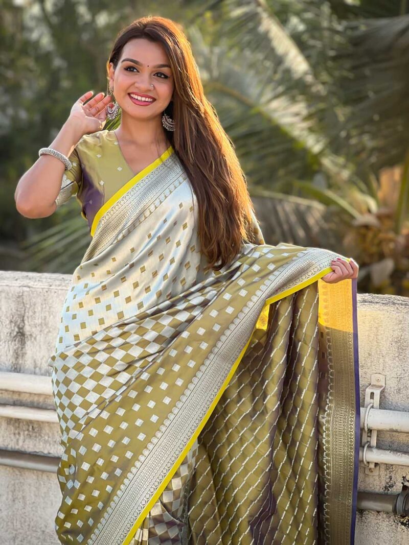 Yellow Color Yellow Saree - Image 3